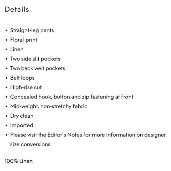 NWT Zimmermann Matchmaker Linen Straight Trouser Pants Mint Tropical Floral - Picture 13 of 14